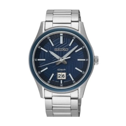 SEIKO SUR559P1 BLUE DIAL STAINLESS STEEL 10ATM MEN WATCH